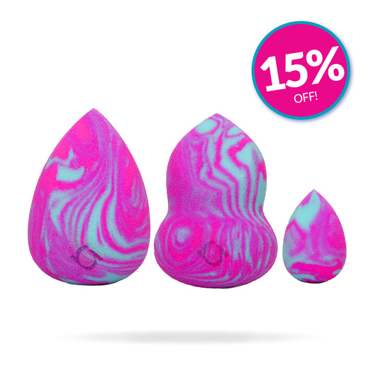 Galaxy Ripple Plush Sponge Bundle